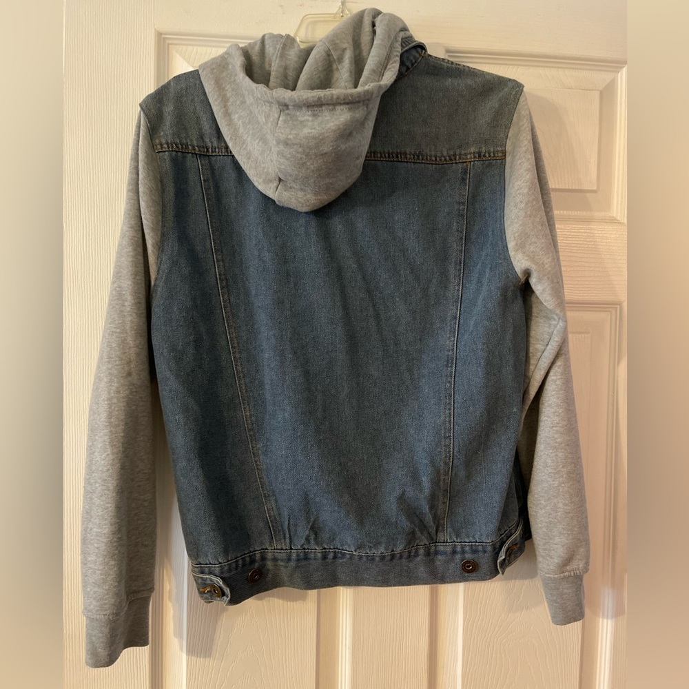 Jean Jacket/hoodie- Brooklyn Cloth Co- size XS - Picture 2 of 3